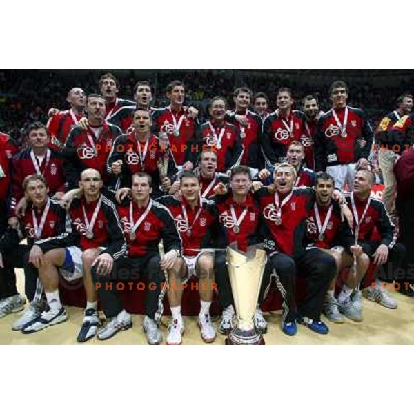 Croatia team with trophy for second palce