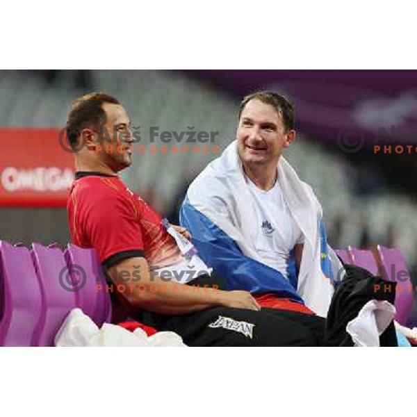 Primoz Kozmus of Slovenia, Olympic silver medalist in hammer throw at Olympic stadium during London 2012 Olympic games on August 5, 2012 