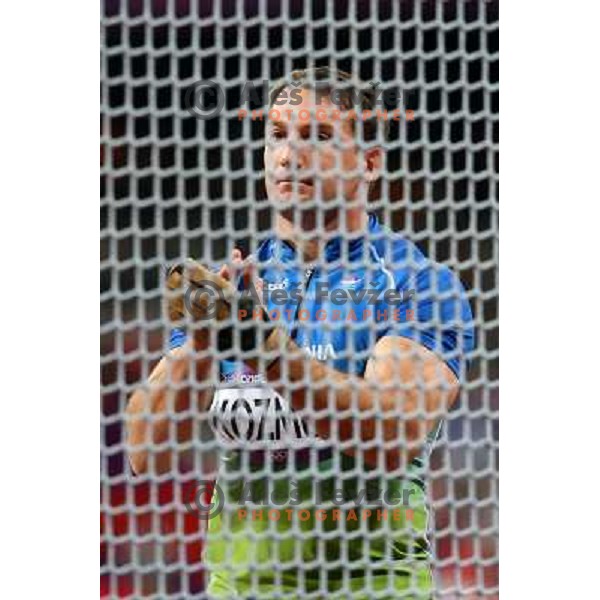 Primoz Kozmus of Slovenia, Olympic silver medalist in hammer throw at Olympic stadium during London 2012 Olympic games on August 5, 2012 