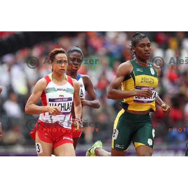 Semenya of South Africa at Olympic stadium during London 2012 Summer Olympic games in August 8, 2012 