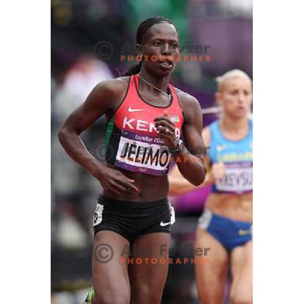 Jelimo of Kenya at Olympic stadium during London 2012 Summer Olympic games in August 8, 2012 