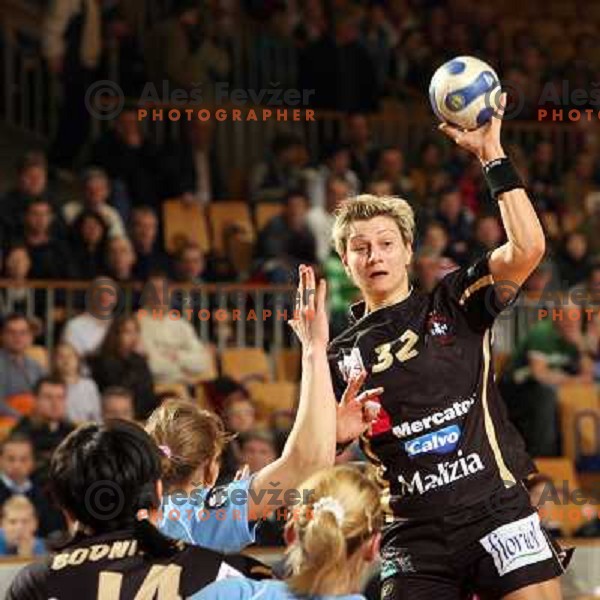  Anja Freser during women\'s EHF Championsleague game Krim Mercator-Dynamo Volgograd in Ljubljana, Slovenia. Krim Mercator won 41-34. Photo by Ales Fevzer