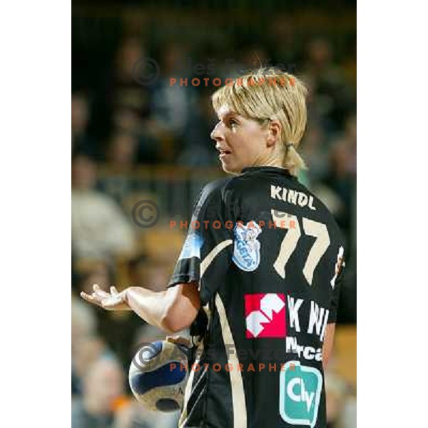 Gabriella Kindl during women\'s EHF Championsleague game Krim Mercator-Dynamo Volgograd in Ljubljana, Slovenia. Krim Mercator won 41-34. Photo by Ales Fevzer