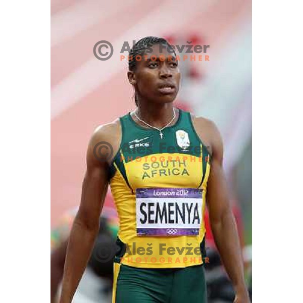 Caster Semenya (RSA) at Olympic stadium during London 2012 Summer Olympic games, GB on August 9, 2012 