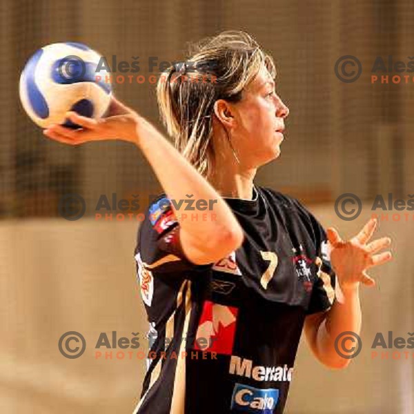  Marina Vergeljuk during women\'s EHF Championsleague game Krim Mercator-Dynamo Volgograd in Ljubljana, Slovenia. Krim Mercator won 41-34. Photo by Ales Fevzer