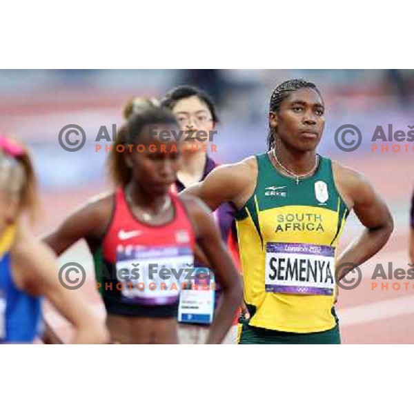 Caster Semenya (RSA) at Olympic stadium during London 2012 Summer Olympic games, GB on August 9, 2012 