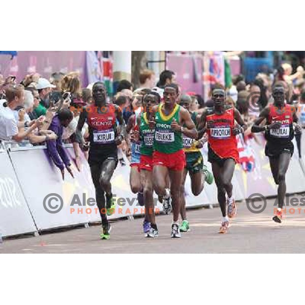 Men\'s marathon on the streets of London during 2012 Summer Olympic Games, Great Britain on August 12, 2012 