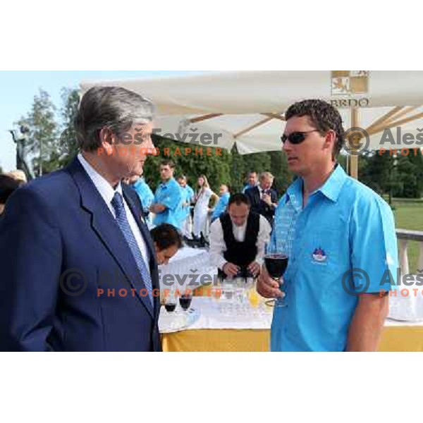 Dr. Danilo Turk, president of Slovenia meets memebers of Slovenia Olympic team from London 2012 Olympic games at Brdi pro Kranju on August 14, 2012 