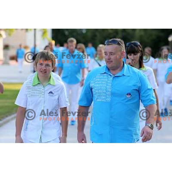 Reception for Slovenia Olympic team from London 2012 Olympic games held by President of the Republic of Slovenia at Brdi pro Kranju on August 14, 2012 