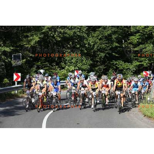 ALES8140.JPG Slovenian amateur cycling climb championship at 11,7 km track from Cerklje to Krvavec for King and Queen of Krvavec Trophy, held on August 25, 2012 