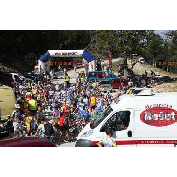 ALES9004.JPG Slovenian amateur cycling climb championship at 11,7 km track from Cerklje to Krvavec for King and Queen of Krvavec Trophy, held on August 25, 2012 