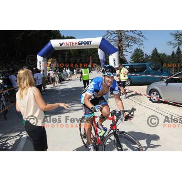 FEVZ4738.JPG Slovenian amateur cycling climb championship at 11,7 km track from Cerklje to Krvavec for King and Queen of Krvavec Trophy, held on August 25, 2012 