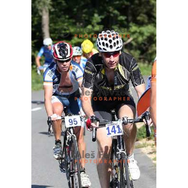 ALES8541.JPG Slovenian amateur cycling climb championship at 11,7 km track from Cerklje to Krvavec for King and Queen of Krvavec Trophy, held on August 25, 2012 