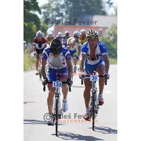ALES8574.JPG Slovenian amateur cycling climb championship at 11,7 km track from Cerklje to Krvavec for King and Queen of Krvavec Trophy, held on August 25, 2012 