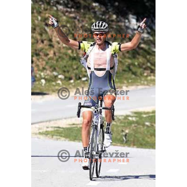 ALES8652.JPG Slovenian amateur cycling climb championship at 11,7 km track from Cerklje to Krvavec for King and Queen of Krvavec Trophy, held on August 25, 2012 