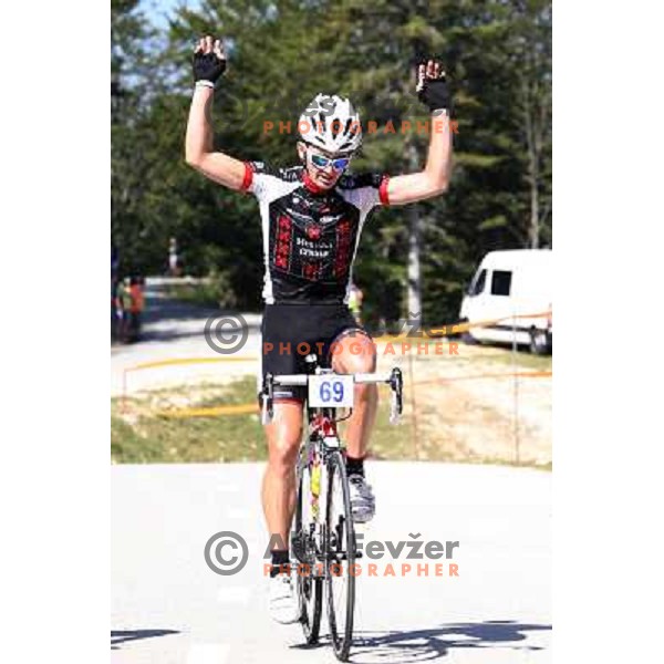 ALES8668.JPG Slovenian amateur cycling climb championship at 11,7 km track from Cerklje to Krvavec for King and Queen of Krvavec Trophy, held on August 25, 2012 