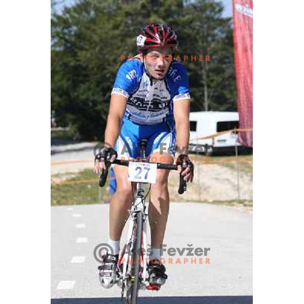 ALES8673.JPG Slovenian amateur cycling climb championship at 11,7 km track from Cerklje to Krvavec for King and Queen of Krvavec Trophy, held on August 25, 2012 