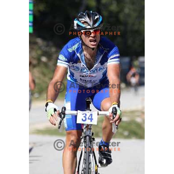 ALES8697.JPG Slovenian amateur cycling climb championship at 11,7 km track from Cerklje to Krvavec for King and Queen of Krvavec Trophy, held on August 25, 2012 