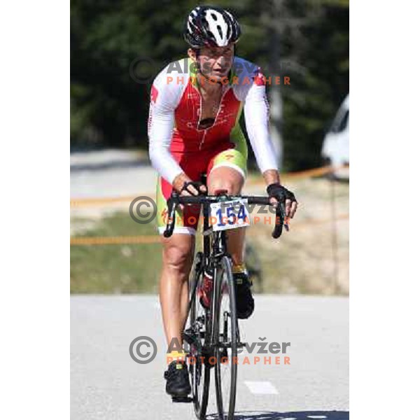 ALES8735.JPG Slovenian amateur cycling climb championship at 11,7 km track from Cerklje to Krvavec for King and Queen of Krvavec Trophy, held on August 25, 2012 