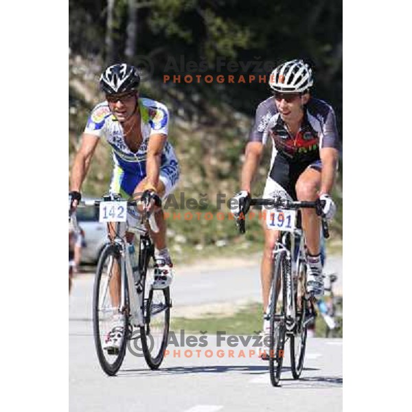 ALES8740.JPG Slovenian amateur cycling climb championship at 11,7 km track from Cerklje to Krvavec for King and Queen of Krvavec Trophy, held on August 25, 2012 