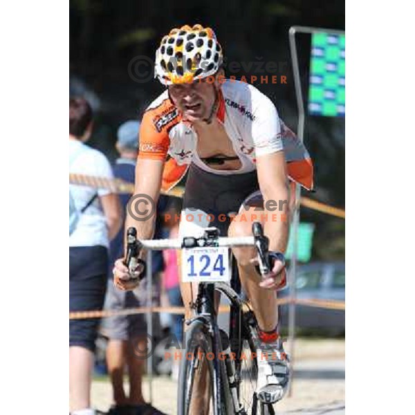 ALES8742.JPG Slovenian amateur cycling climb championship at 11,7 km track from Cerklje to Krvavec for King and Queen of Krvavec Trophy, held on August 25, 2012 