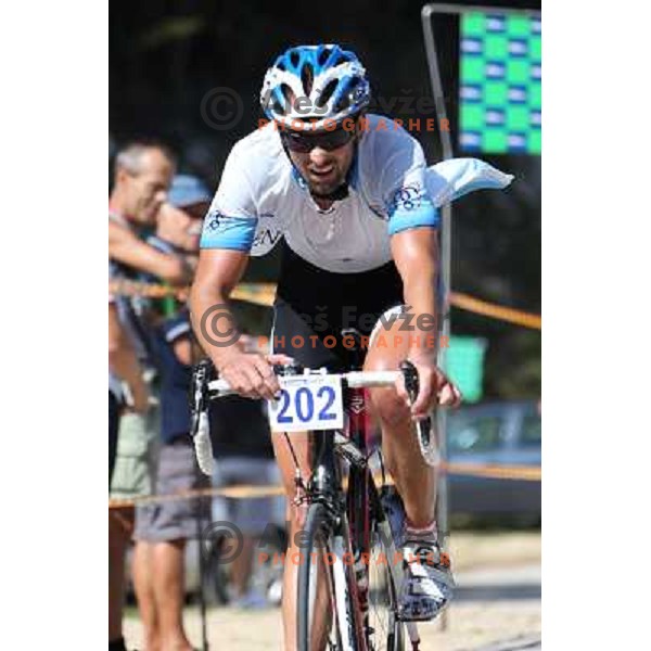 ALES8747.JPG Slovenian amateur cycling climb championship at 11,7 km track from Cerklje to Krvavec for King and Queen of Krvavec Trophy, held on August 25, 2012 
