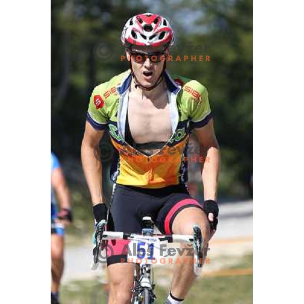 ALES8753.JPG Slovenian amateur cycling climb championship at 11,7 km track from Cerklje to Krvavec for King and Queen of Krvavec Trophy, held on August 25, 2012 