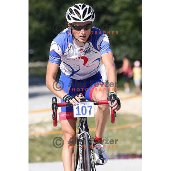 ALES8776.JPG Slovenian amateur cycling climb championship at 11,7 km track from Cerklje to Krvavec for King and Queen of Krvavec Trophy, held on August 25, 2012 