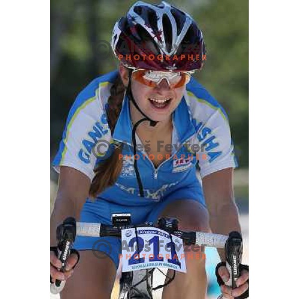 ALES8798.JPG Slovenian amateur cycling climb championship at 11,7 km track from Cerklje to Krvavec for King and Queen of Krvavec Trophy, held on August 25, 2012 