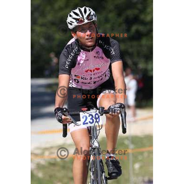 ALES8836.JPG Slovenian amateur cycling climb championship at 11,7 km track from Cerklje to Krvavec for King and Queen of Krvavec Trophy, held on August 25, 2012 