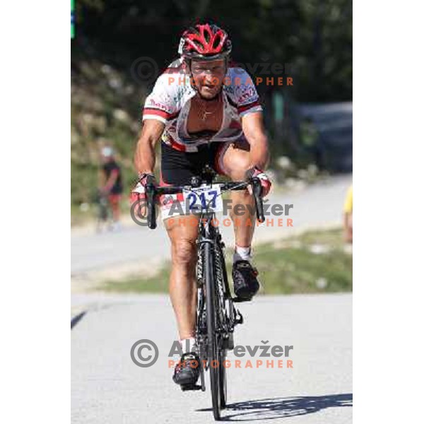 ALES8860.JPG Slovenian amateur cycling climb championship at 11,7 km track from Cerklje to Krvavec for King and Queen of Krvavec Trophy, held on August 25, 2012 