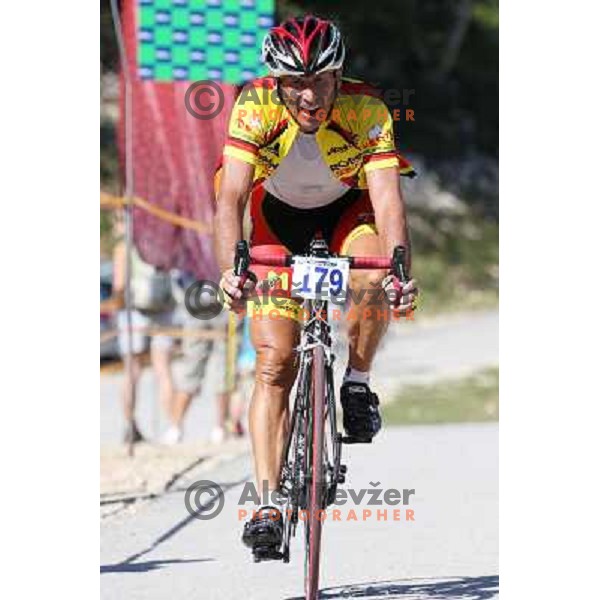 ALES8866.JPG Slovenian amateur cycling climb championship at 11,7 km track from Cerklje to Krvavec for King and Queen of Krvavec Trophy, held on August 25, 2012 