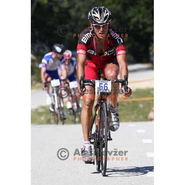 ALES8877.JPG Slovenian amateur cycling climb championship at 11,7 km track from Cerklje to Krvavec for King and Queen of Krvavec Trophy, held on August 25, 2012 