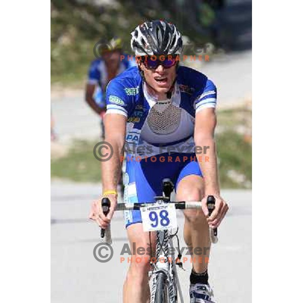 ALES8890.JPG Slovenian amateur cycling climb championship at 11,7 km track from Cerklje to Krvavec for King and Queen of Krvavec Trophy, held on August 25, 2012 
