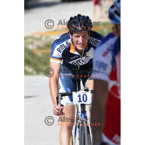 ALES8897.JPG Slovenian amateur cycling climb championship at 11,7 km track from Cerklje to Krvavec for King and Queen of Krvavec Trophy, held on August 25, 2012 