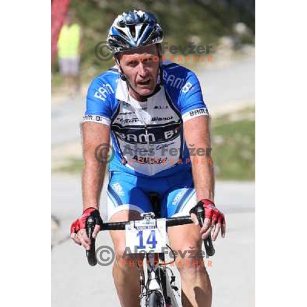 ALES8909.JPG Slovenian amateur cycling climb championship at 11,7 km track from Cerklje to Krvavec for King and Queen of Krvavec Trophy, held on August 25, 2012 