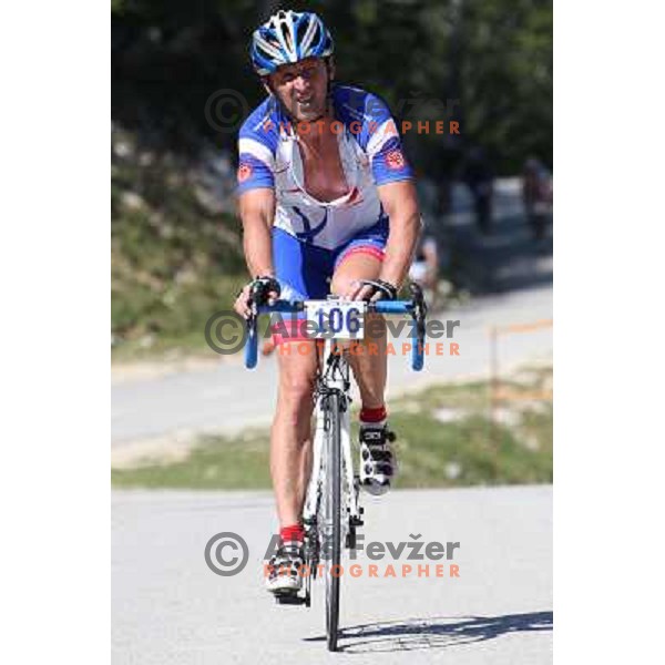 ALES8917.JPG Slovenian amateur cycling climb championship at 11,7 km track from Cerklje to Krvavec for King and Queen of Krvavec Trophy, held on August 25, 2012 