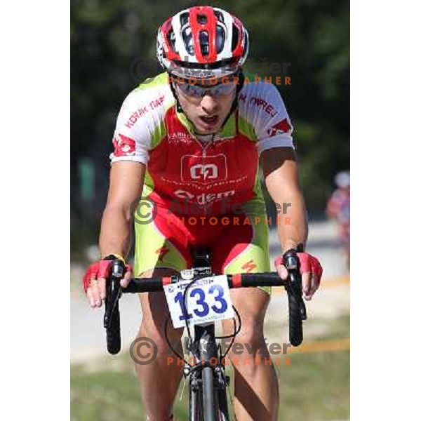 ALES8944.JPG Slovenian amateur cycling climb championship at 11,7 km track from Cerklje to Krvavec for King and Queen of Krvavec Trophy, held on August 25, 2012 