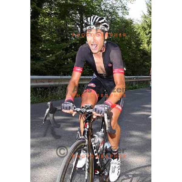 FEVZ4616.JPG Slovenian amateur cycling climb championship at 11,7 km track from Cerklje to Krvavec for King and Queen of Krvavec Trophy, held on August 25, 2012 