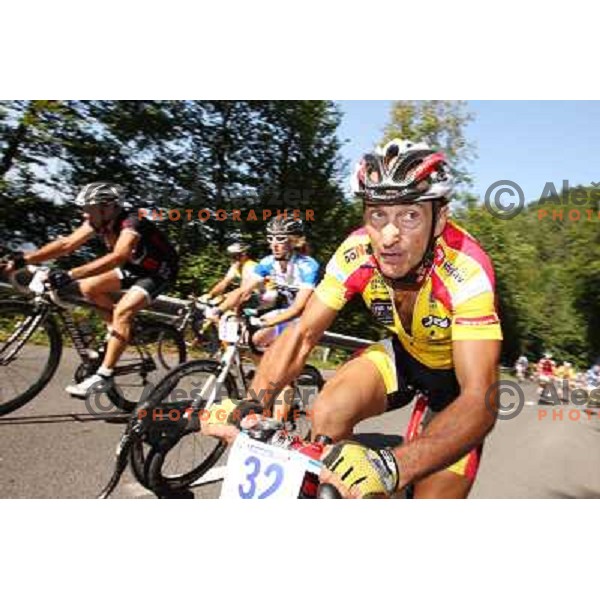 FEVZ4623.JPG Slovenian amateur cycling climb championship at 11,7 km track from Cerklje to Krvavec for King and Queen of Krvavec Trophy, held on August 25, 2012 
