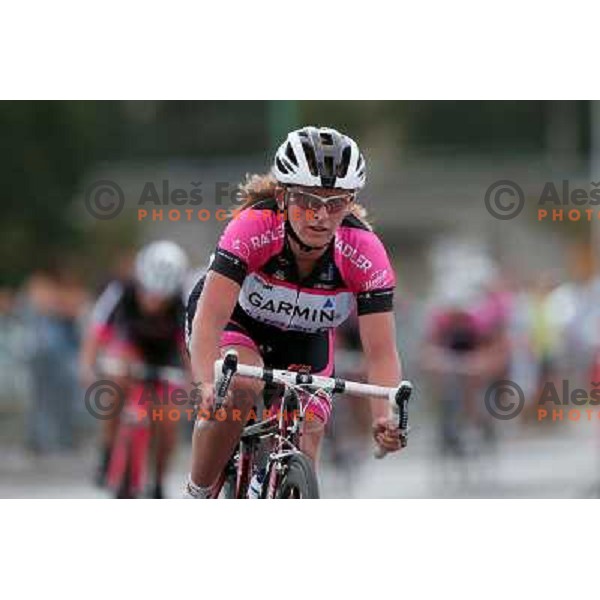 Tjasa Rutar of Garmin club Polet, winner of women\'s race at Medovde Criterium on August 28, 2012 