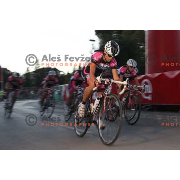Ursa Pintar of Garmin club Polet during women\'s race at Medovde Criterium on August 28, 2012 