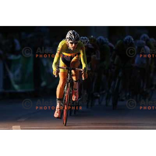 of Sava Kranj in action during men\'s Elite race at Medvode Criterium on August 28, 2012 