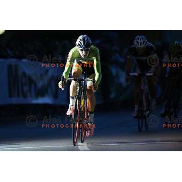 of Sava Kranj in action during men\'s Elite race at Medvode Criterium on August 28, 2012 