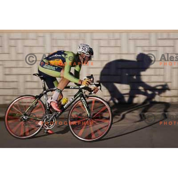Matej Mohoric of Sava Kranj in action during men\'s Elite race at Medvode Criterium on August 28, 2012 