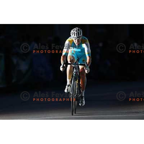 Borut Bozic of Astana in action during men\'s Elite race at Medvode Criterium on August 28, 2012 