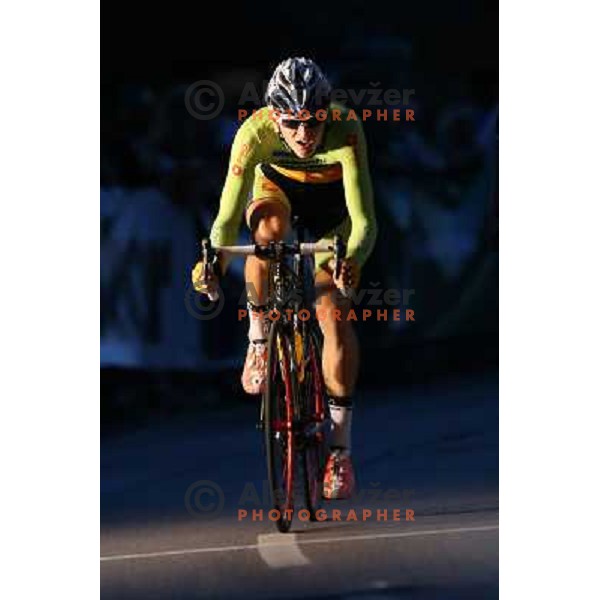 of Sava Kranj in action during men\'s Elite race at Medvode Criterium on August 28, 2012 