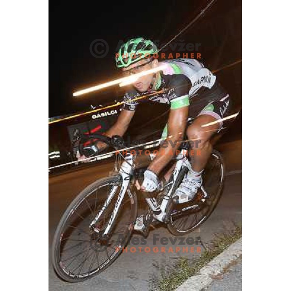 of Radenska in action during men\'s Elite race at Medvode Criterium on August 28, 2012. 