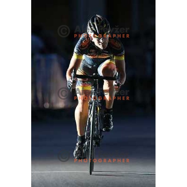 action during men\'s Elite race at Medvode Criterium on August 28, 2012. 