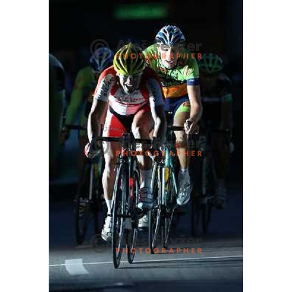 Andi Bajc of Salacano in action during men\'s Elite race at Medvode Criterium on August 28, 2012. 
